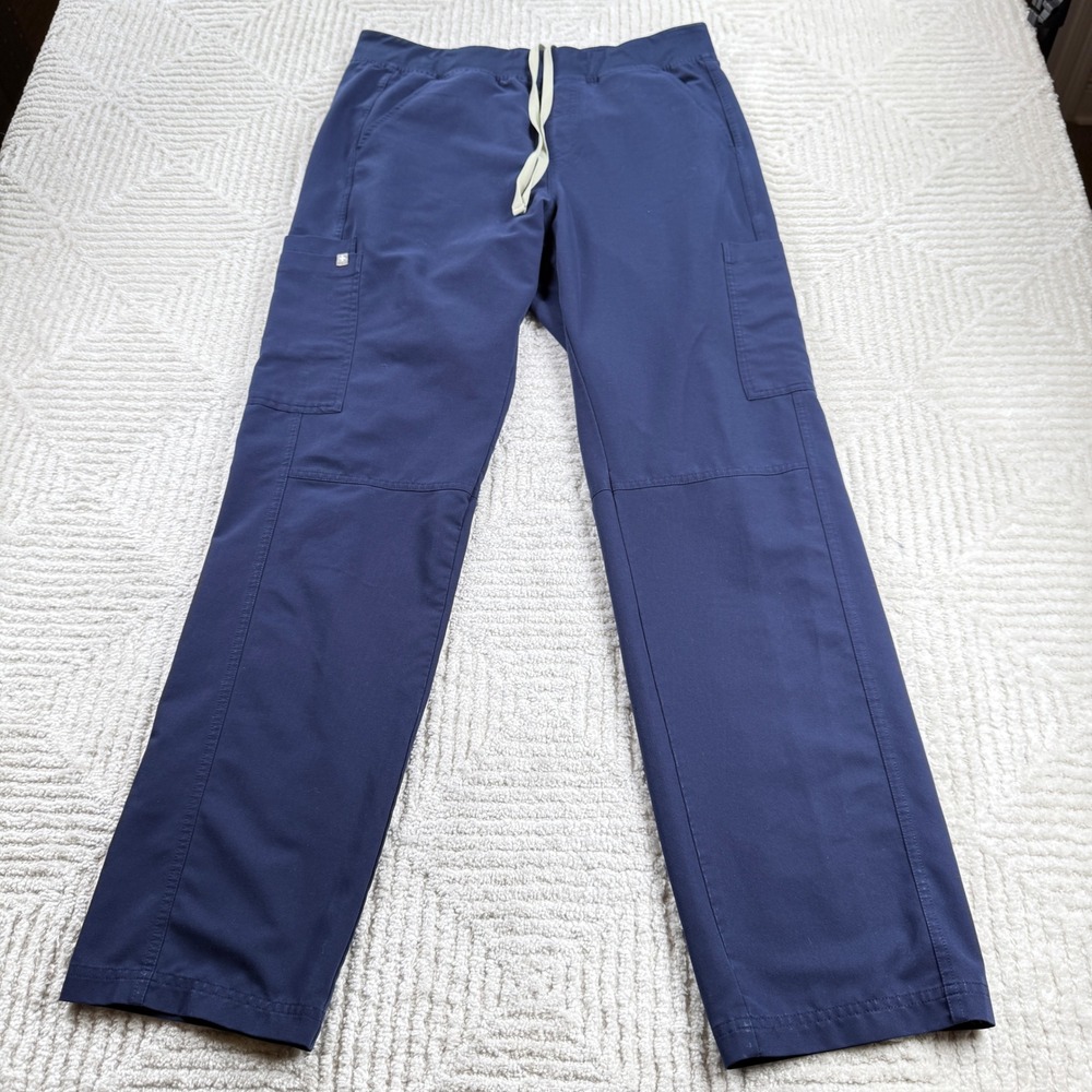 FIGS Scrub Pants Mens L Navy Blue Technical Collection Cargo T2001 Medical Work